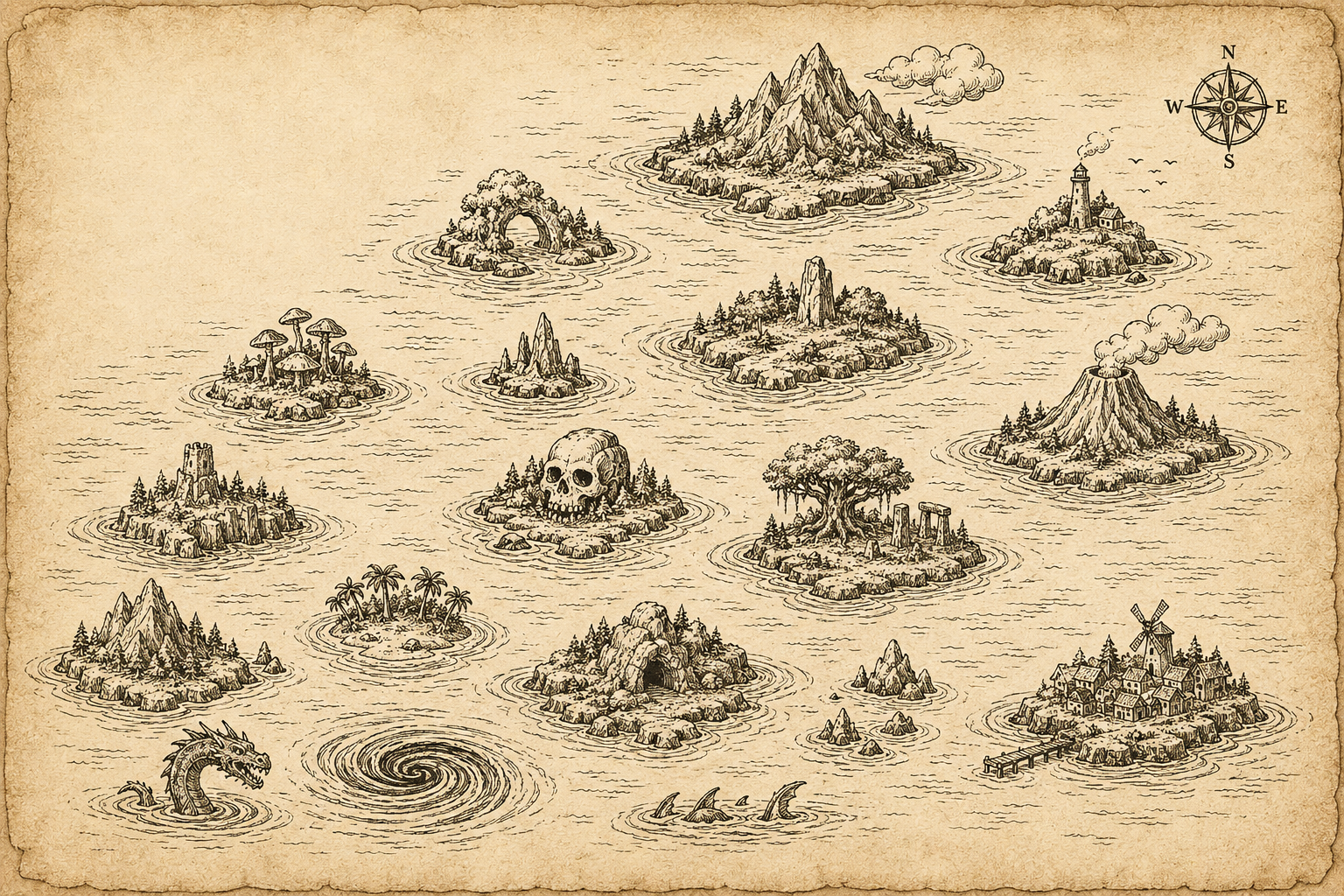 The Shrouded Isles Campaign Map